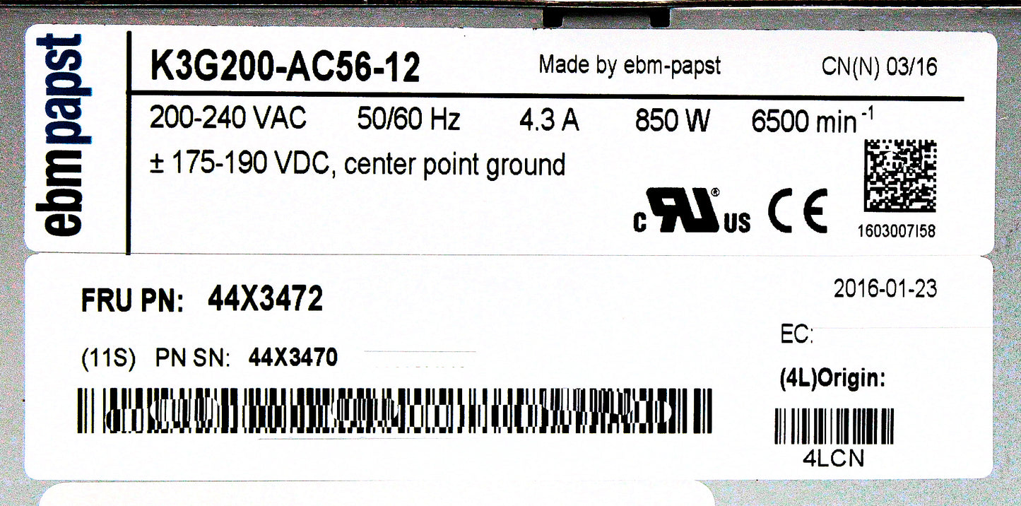 IBM 44X3472 HIGH EFFICIENCY ENHANCED BLOWER, Used