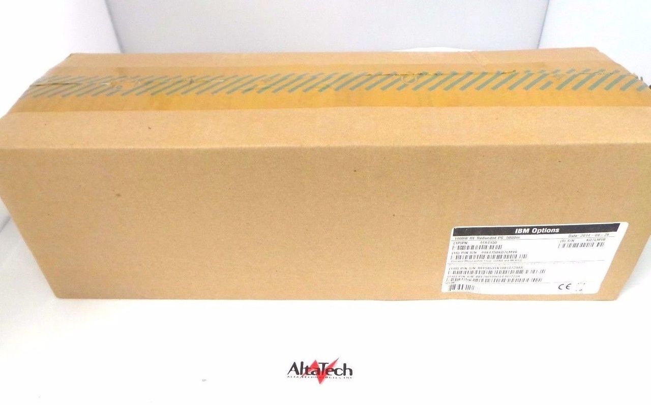 IBM 44X4150_NOB Lenovo High Efficiency 1400W 5000m Power Supply, New Open Box