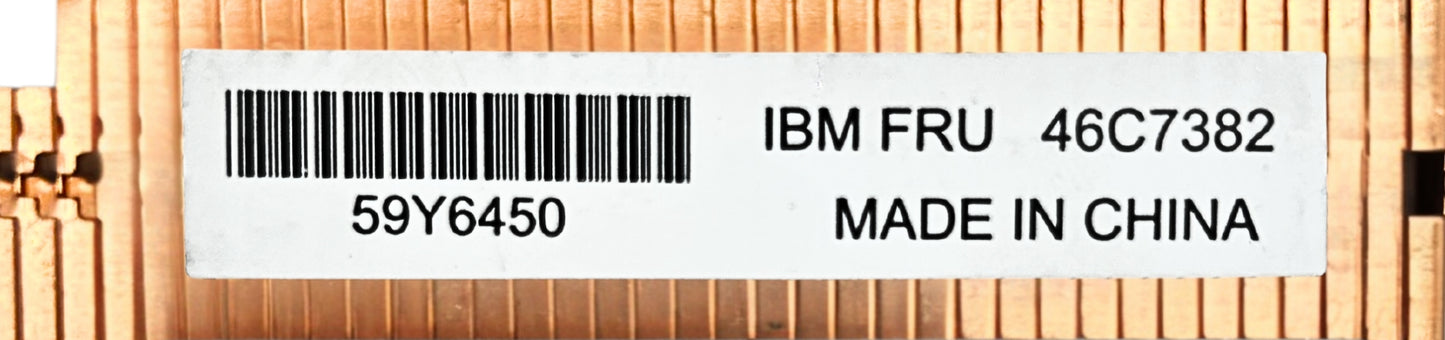 IBM 46C7382 IBM HS22V HEATSINK FOR CPU # 2, Used