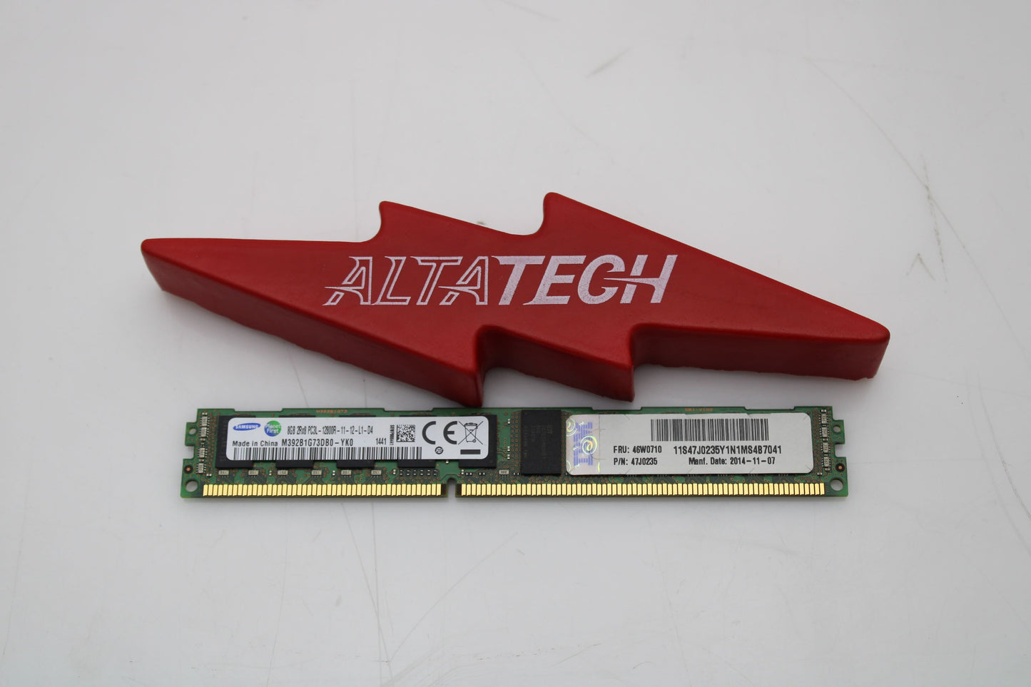 IBM 47J0235 8GB PC3L-12800R DDR3-1333 2RX8 VLP, Used