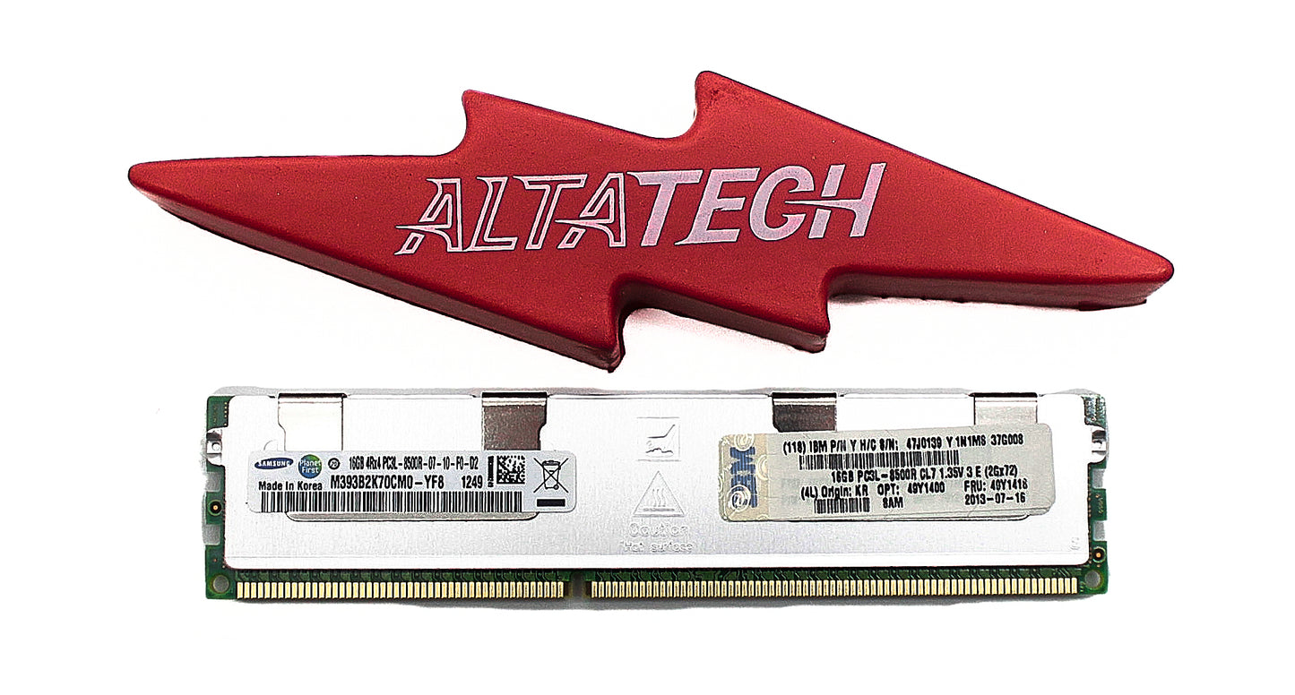 IBM 49Y1400 16GB PC3L-8500R DDR3-1066 4RX4 ECC, Used