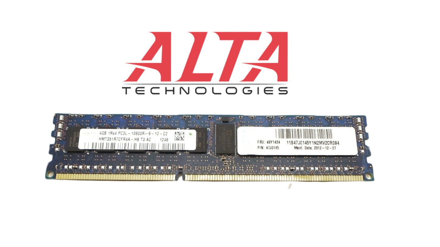 IBM 49Y1424 4GB PC3L-10600R 1Rx4, Used