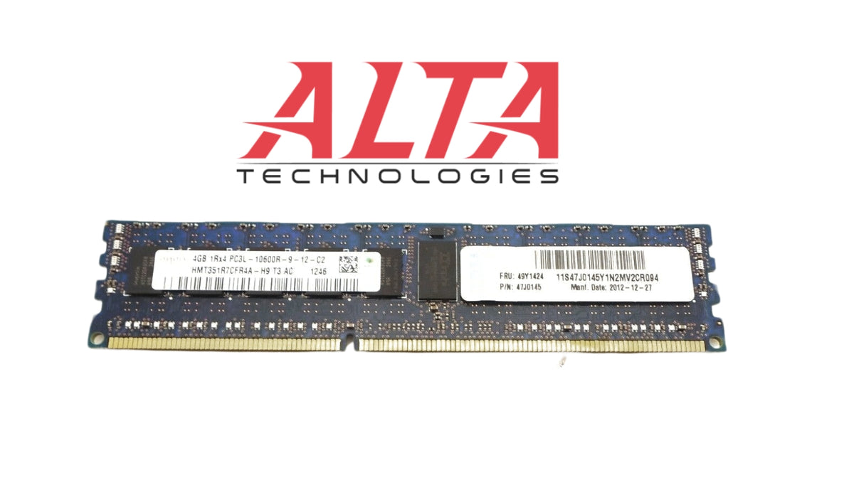 IBM 49Y1424 4GB PC3L-10600R 1Rx4, Used