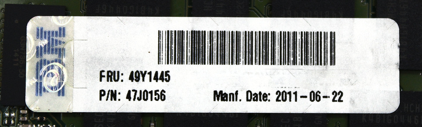 IBM 49Y1445 4GB PC3-10600R 2Rx4, Used