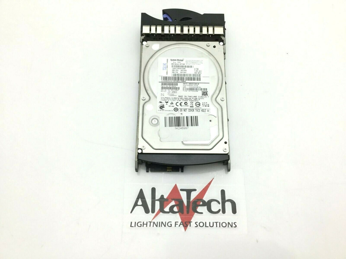 IBM 49Y1944 2TB 7.2K RPM 3.5" SATA Hard Drive, Used