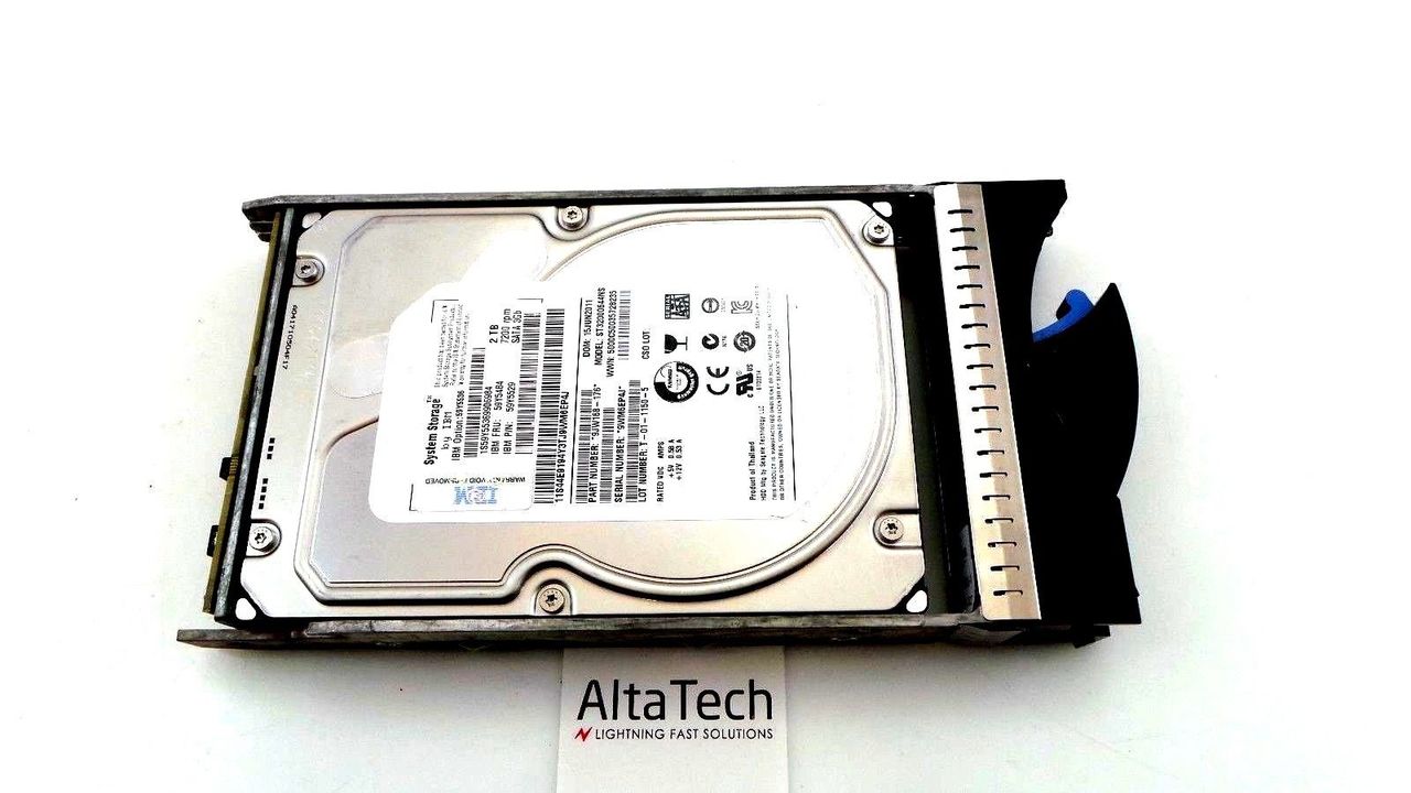 IBM 59Y5484 2TB 7.2K SATA 3.5" Hard Drive / 59Y5536 , Used