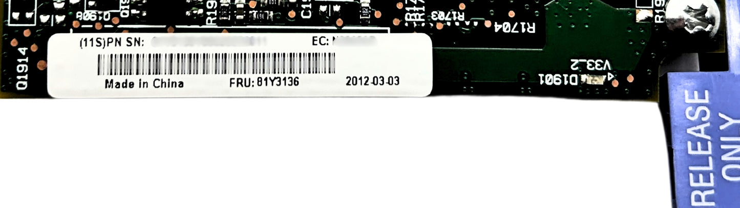 IBM 81Y3136 BROADCOM 2-PORT 10 GIGABIT VIRTUAL, Used