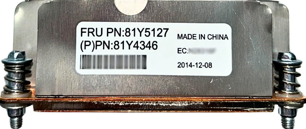 IBM 81Y4346 HEATSINK CPU#1 FOR FLEX SYS X240 M5, Used