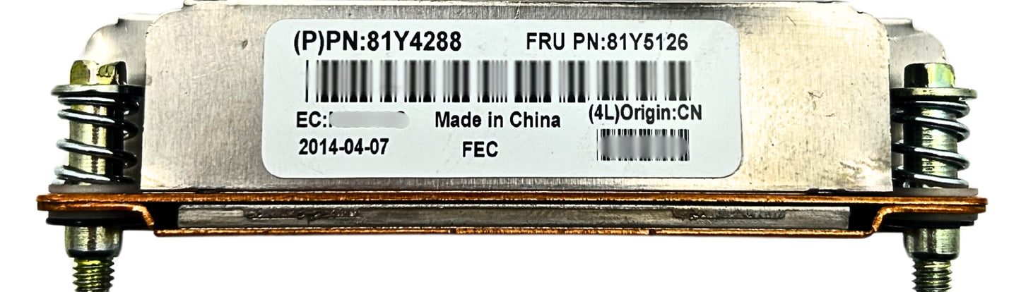 IBM 81Y5126 X240 FRONT HEAT SINK, Used