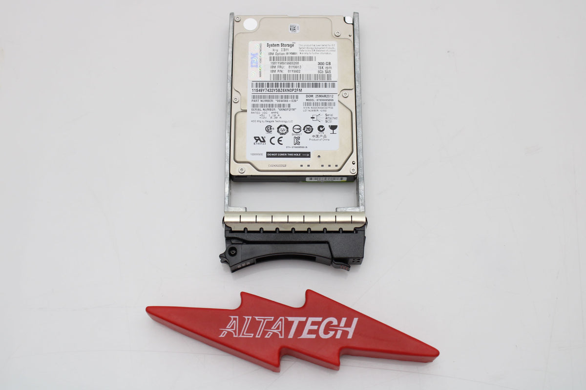 IBM 81Y9913 300GB 15K RPM 6GB SAS 2.5 Hard Drive, Used