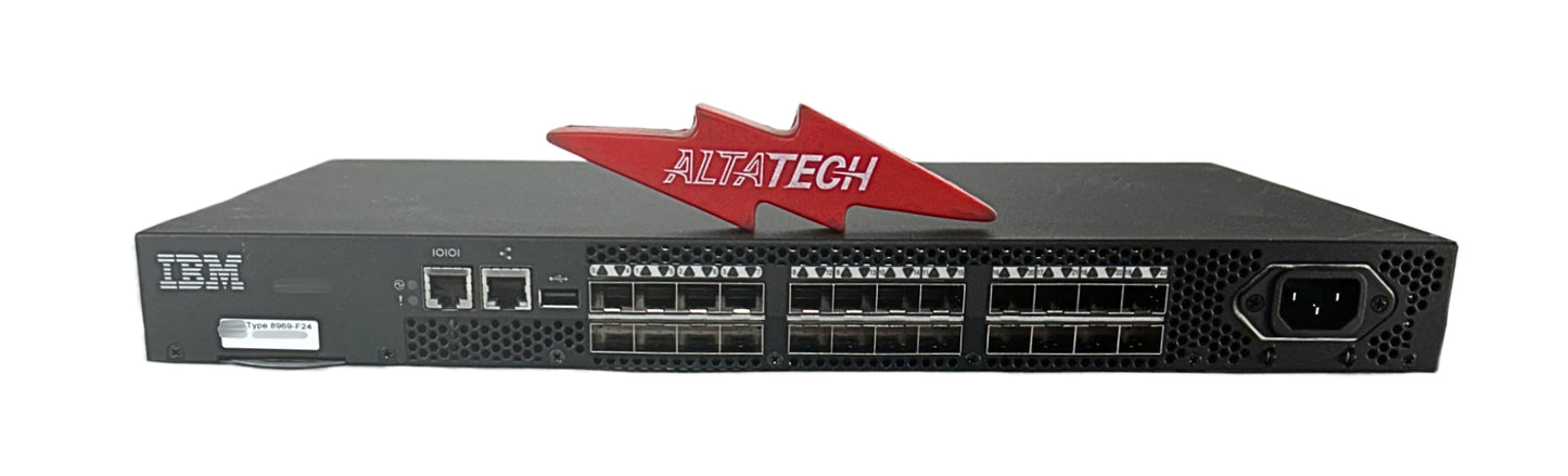 IBM 8969-F24 24 Port SFP+ Storage Networking SAN24B-6, Used