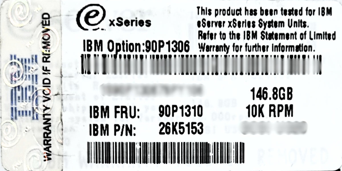 IBM 90P1310 146GB 10K RPM U3320 HDD, Used