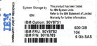 IBM 90Y8782 600GB 10K 2.5