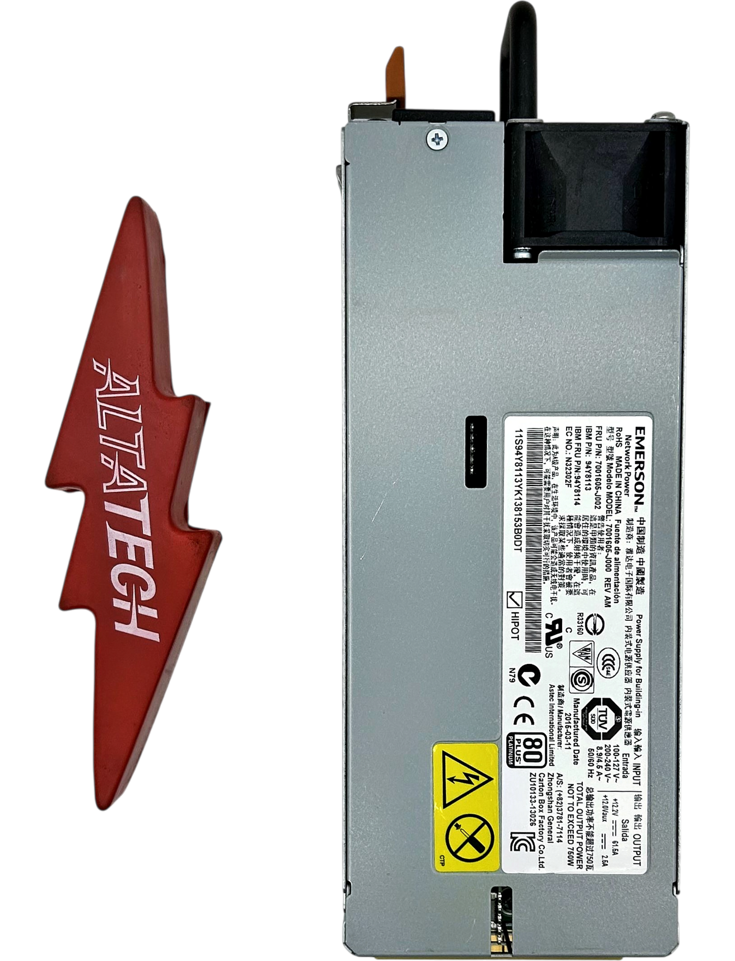 IBM 94Y8113 IBM 750W POWER SUPPLY FOR X3650 M4, Used