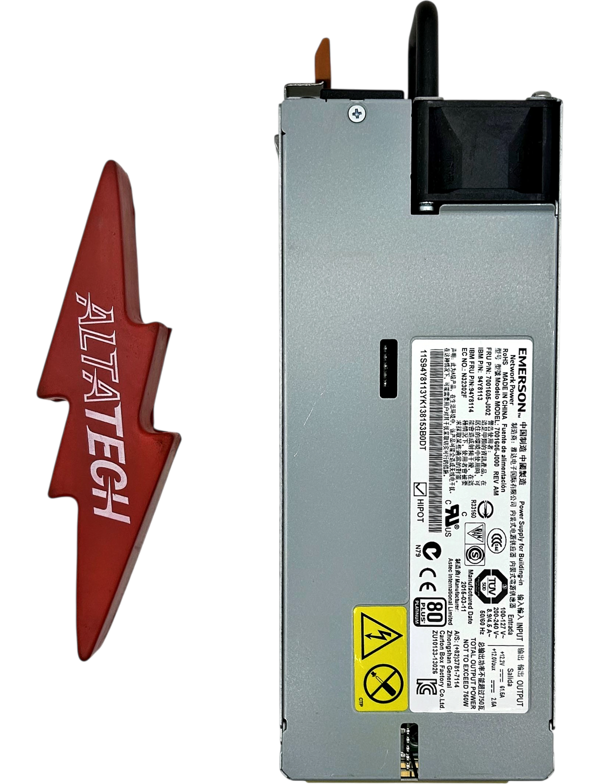 IBM 94Y8113 IBM 750W POWER SUPPLY FOR X3650 M4, Used