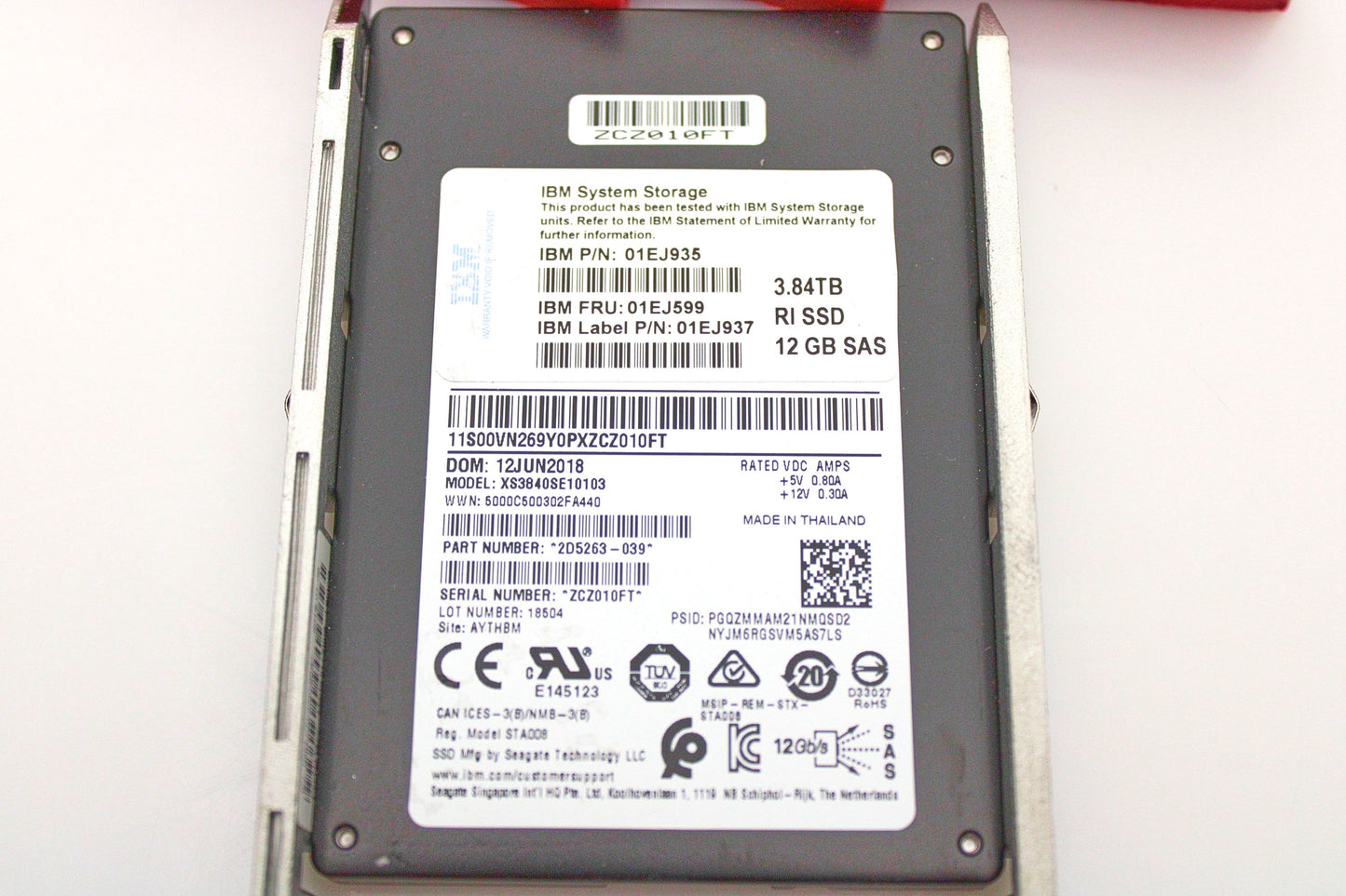 IBM ACN1 3.84TB 12G SAS 2.5" FLASH SSD V5KG2, Used