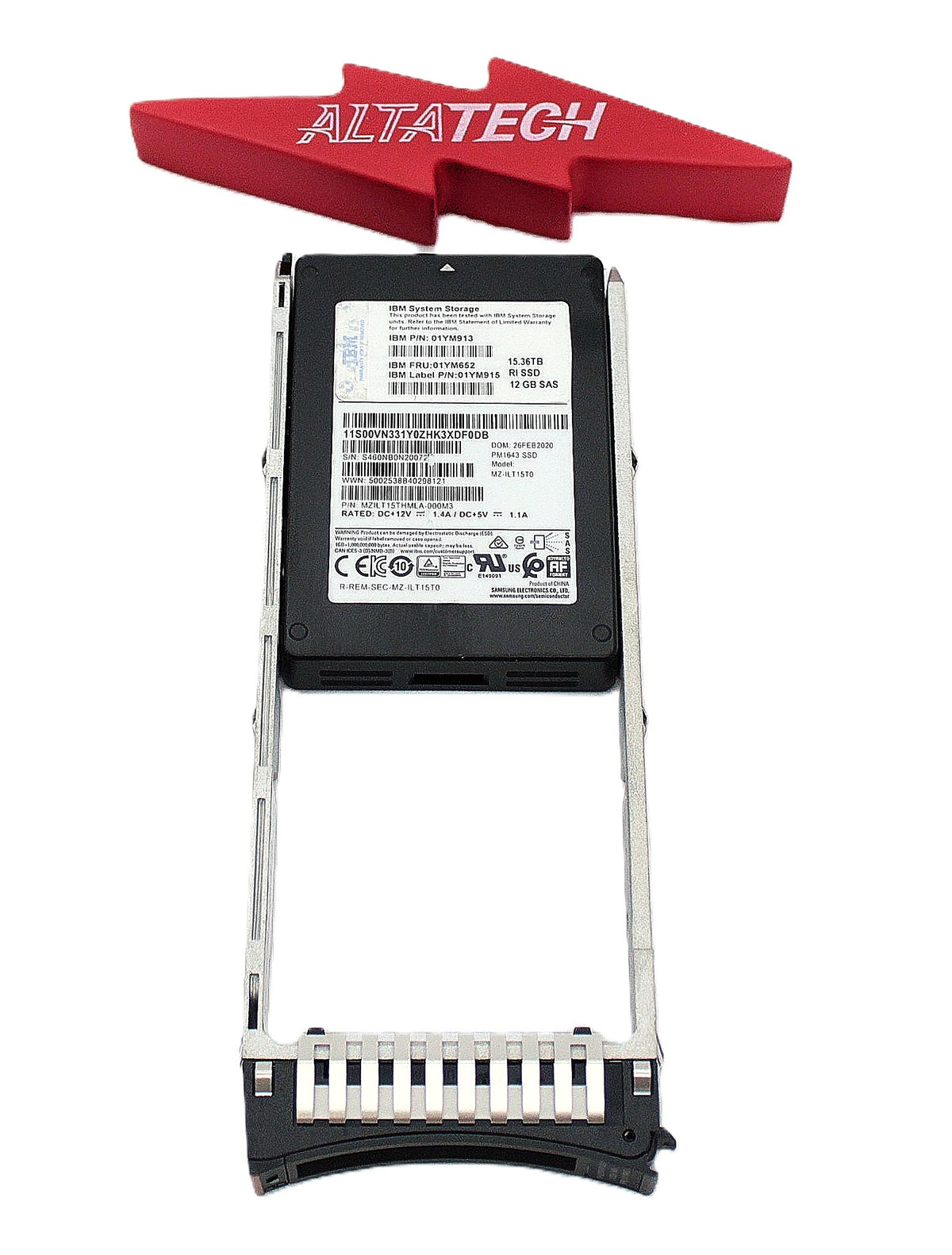 IBM AH2D 15.36 TB 2.5" RI Flash drive 9848-AFF, Used