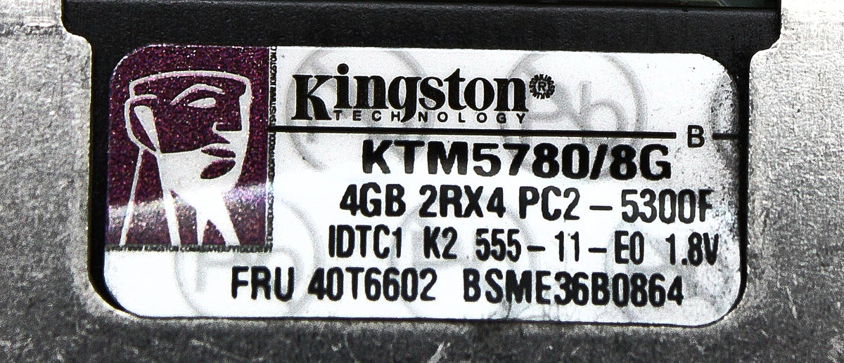 IBM KTM5780/8G 8GB (2X4GB) PC2-5300, Used
