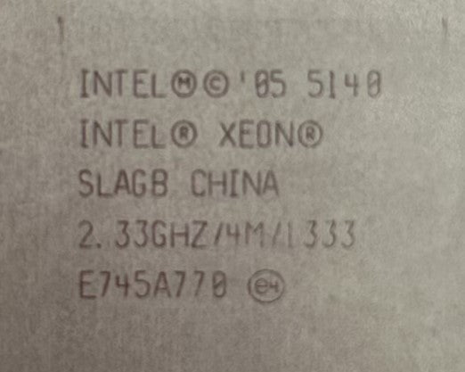 IBM SLAGB XEON DC 2.33GH/1333MH/4MB, Used