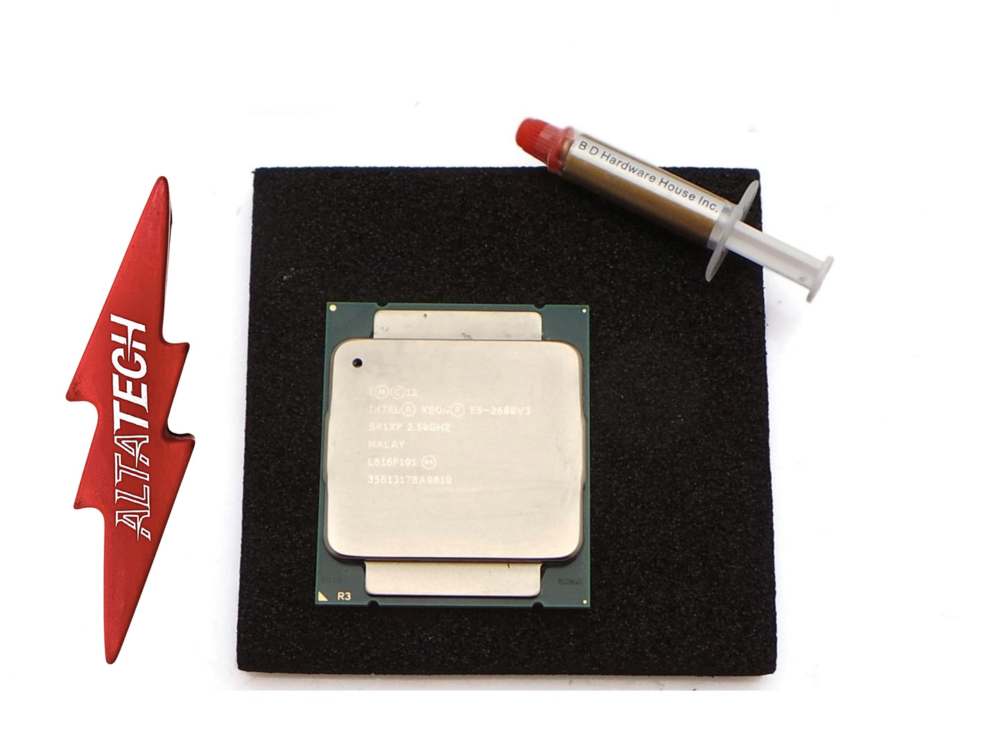 Intel E5-2680V3 Intel Xeon E5-2680 v3 12-Core 2.5GHz Processor w/ Thermal Grease SR1XP, Used