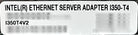 Intel I350T4V2BLK 4-port Gigabit PCIe Network Adapter, Used