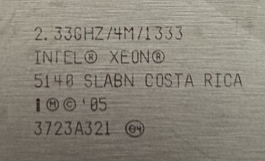 Intel SLABN XEON DC 2.33GH/1333MH/4MB, Used