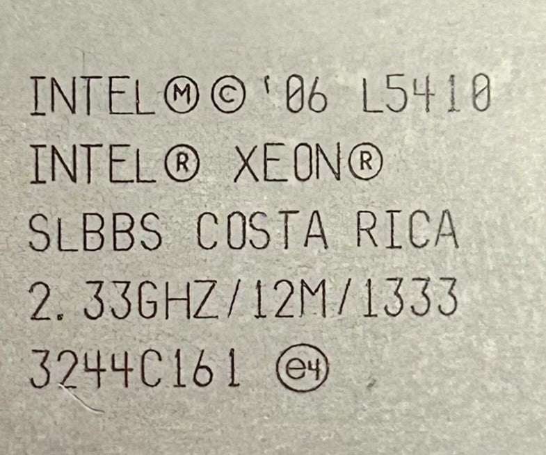 Intel SLBBS 2.33GHZ XEON L5410 QC 12M/1333/771, Used