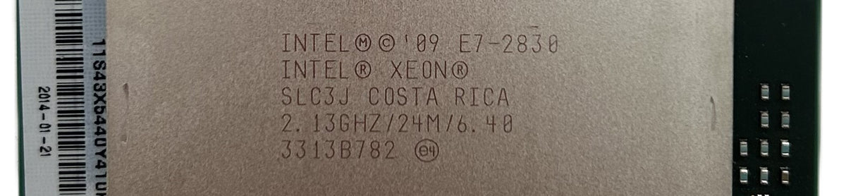 Intel SLC3J 2.13GHZ 8C 24MB E7-2830, Used