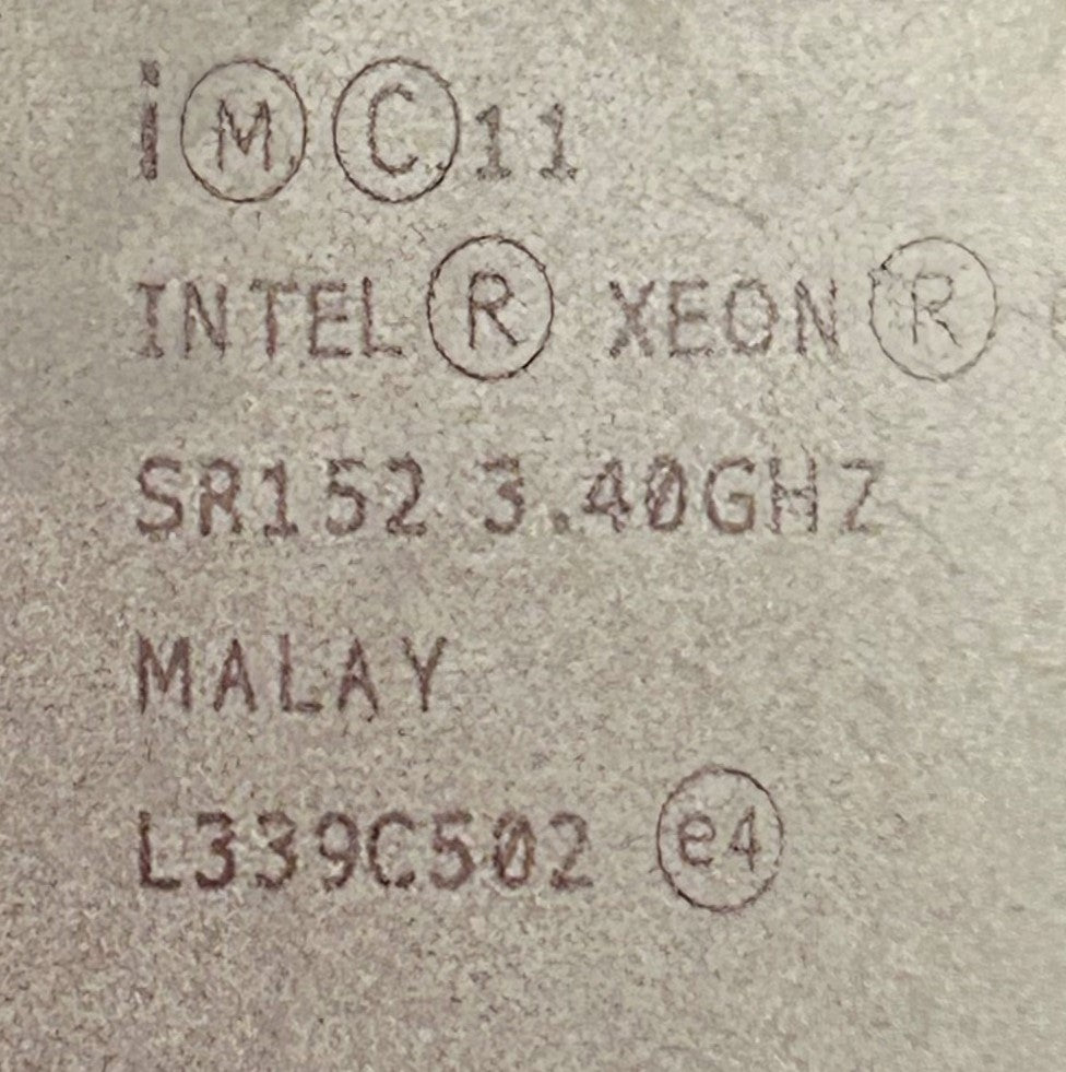 Intel SR152 E3-1240V3 3.40GHZ 8M 4C, Used