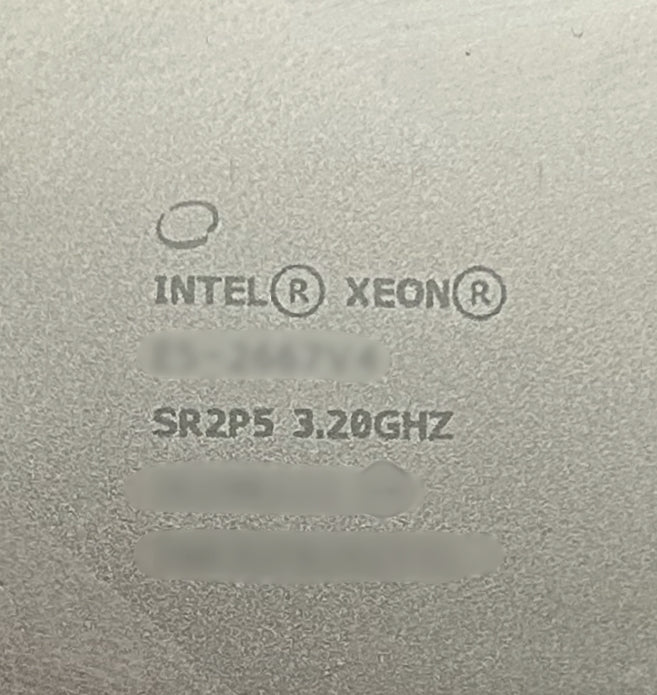 Intel SR2P5 Xeon E5-2667v4 8 Core 3.2GHz Processor w/ Thermal Grease, Used