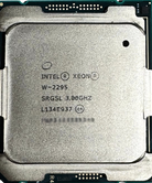 Intel SRGSL 3.0GHZ/24.75MB/165W/18C, W-2295, Used