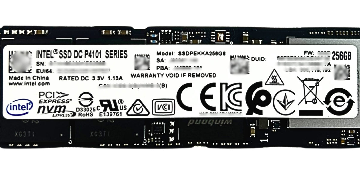 Intel SSDPEKKA256G8 256GB SSD NVME M.2 INTEL DC P4101, Used