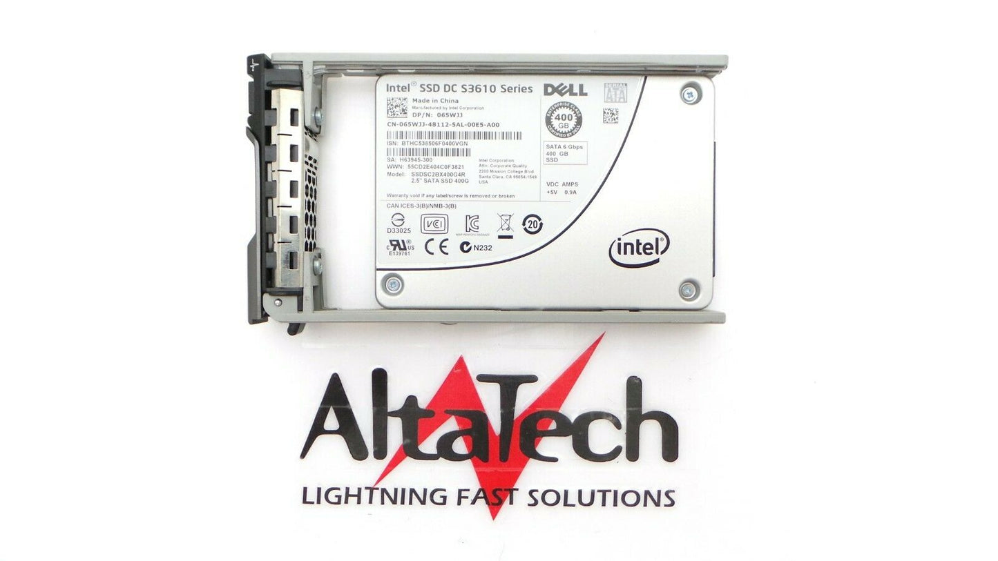 Intel SSDSC2BX400G4R Intel DC S3610 SSDSC2BX400G4R 400GB SSD SATA 2.5" 6G MU Mixed Use Dell 65WJJ, Used