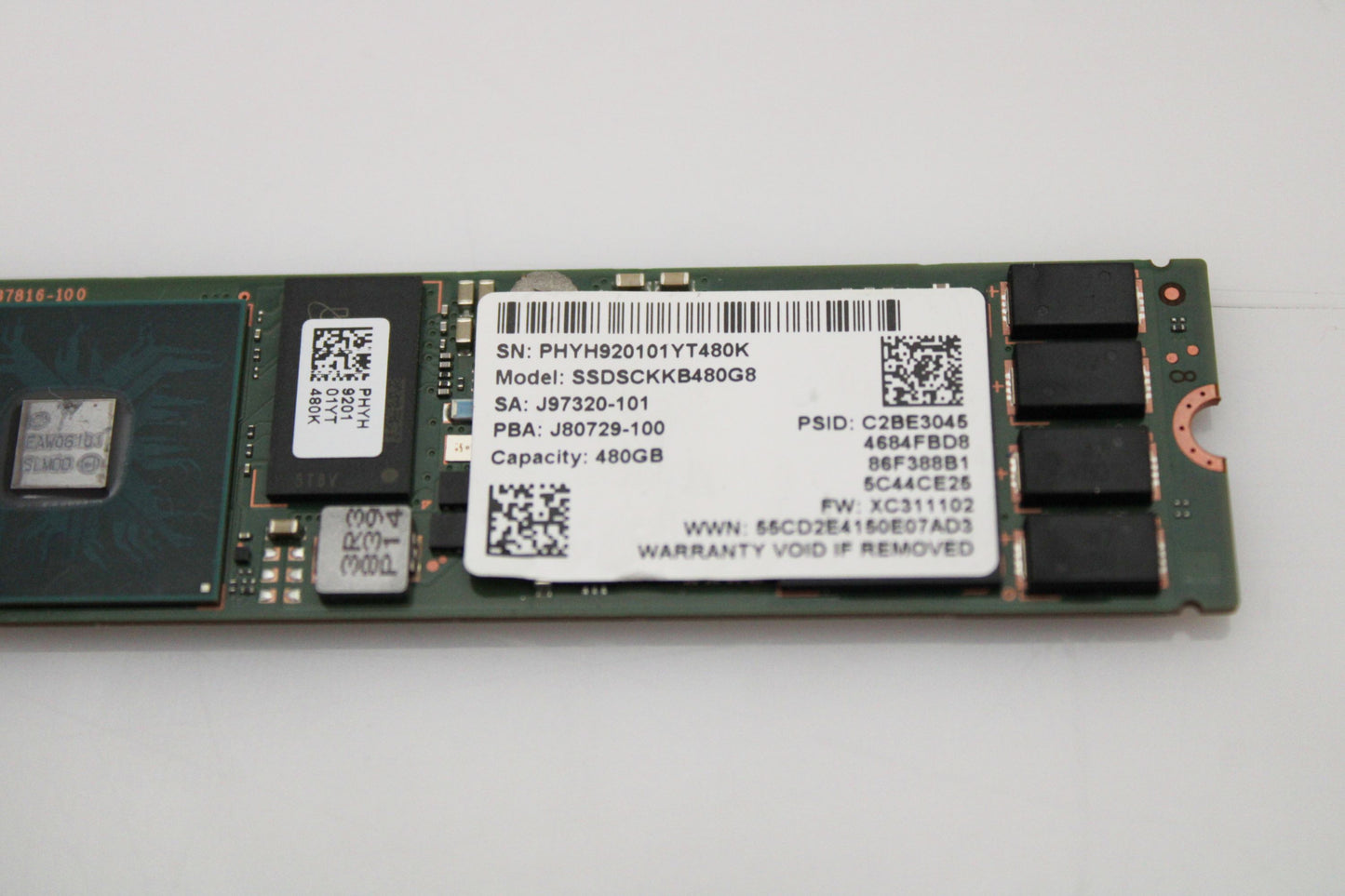 Intel SSDSCKKB480G8 480GB SSD SATA 6G M.2, Used