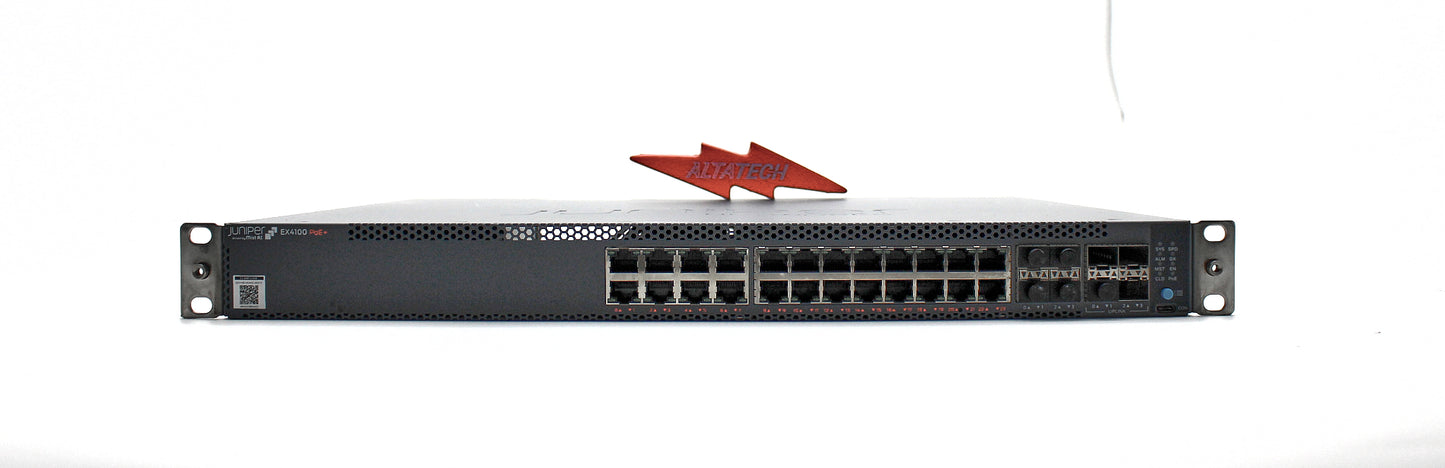 Juniper Networks EX4100-24P EX4100 24-Port 10/100/1000BaseT PoE+, 4x 10G SFP+ Uplink *CLAIMED*, Used