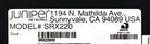 Juniper Networks SRX220H2 SRX SERVICES GATEWAY 220, Used