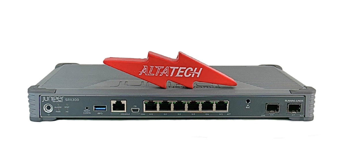 Juniper Networks SRX300 1 GBPS 6x1GB RJ-45 2x1GB SFP Security Services Gateway Firewall, Used