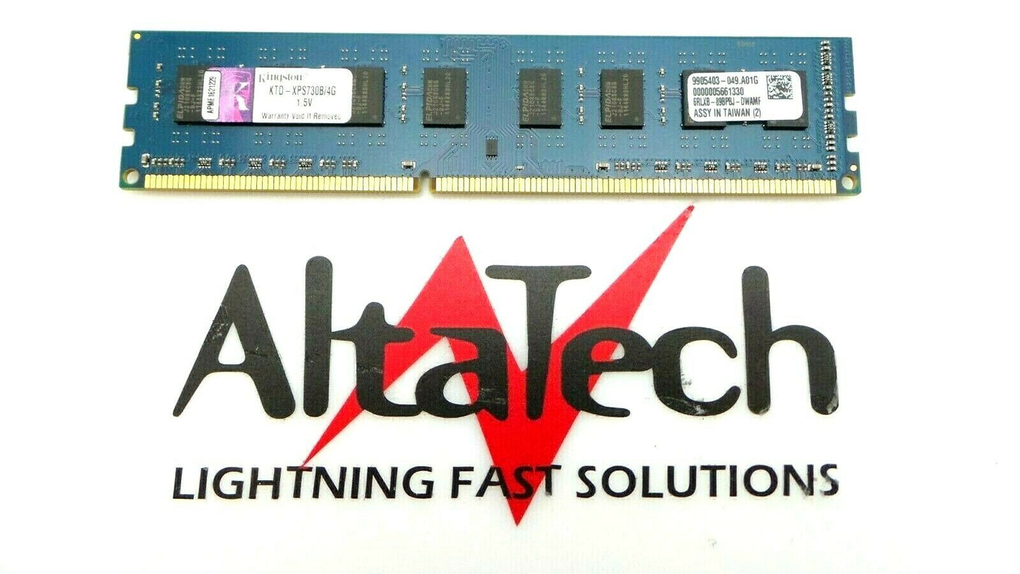 Kingston KTD-XPS730B/4G 4GB PC3-10600u 2Rx8 N-ECC, Used