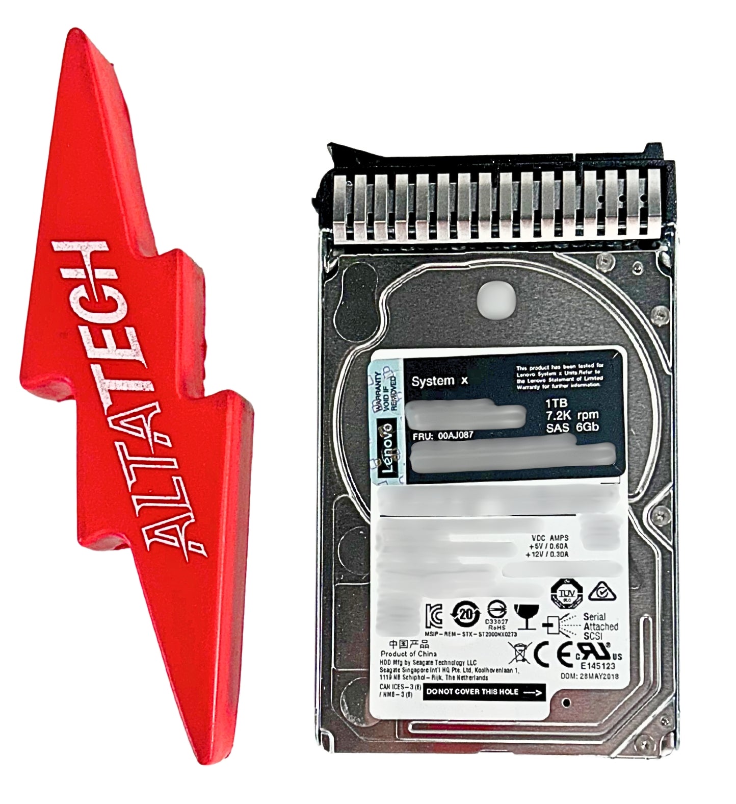 Lenovo 00AJ087 1TB 7.2K SAS 2.5 inch Hard Disk Drive G3HS, Used