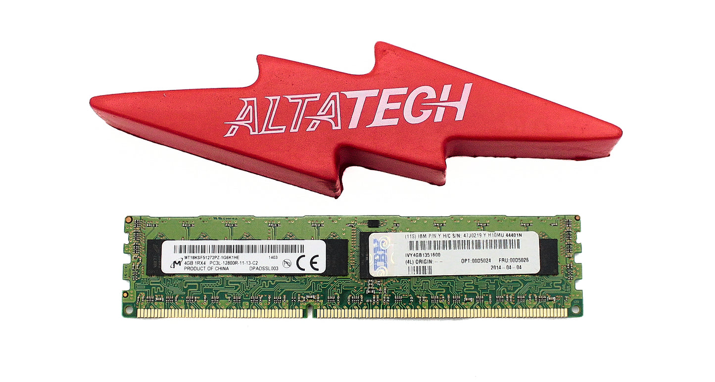 Lenovo 00D5024 4GB 1RX4 PC3L-12800R, Used