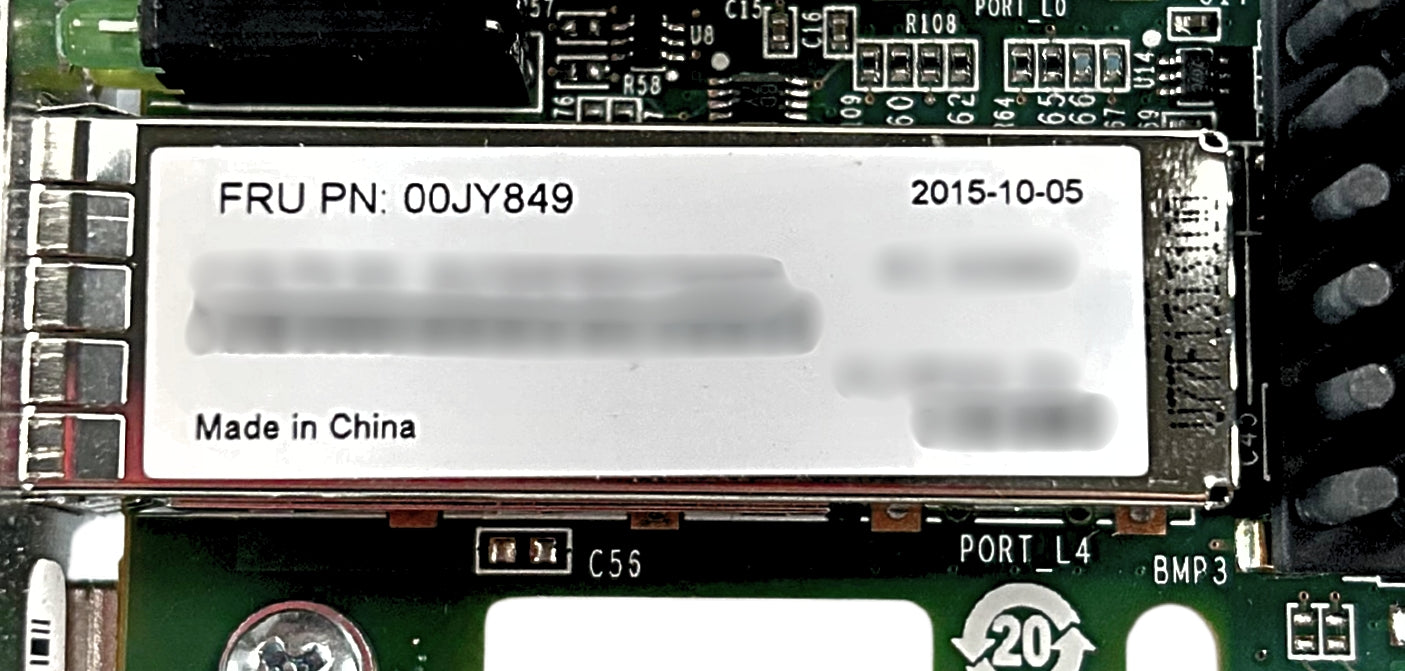 Lenovo 00JY849 EMULEX 16GB FC 2PORT HBA, Used