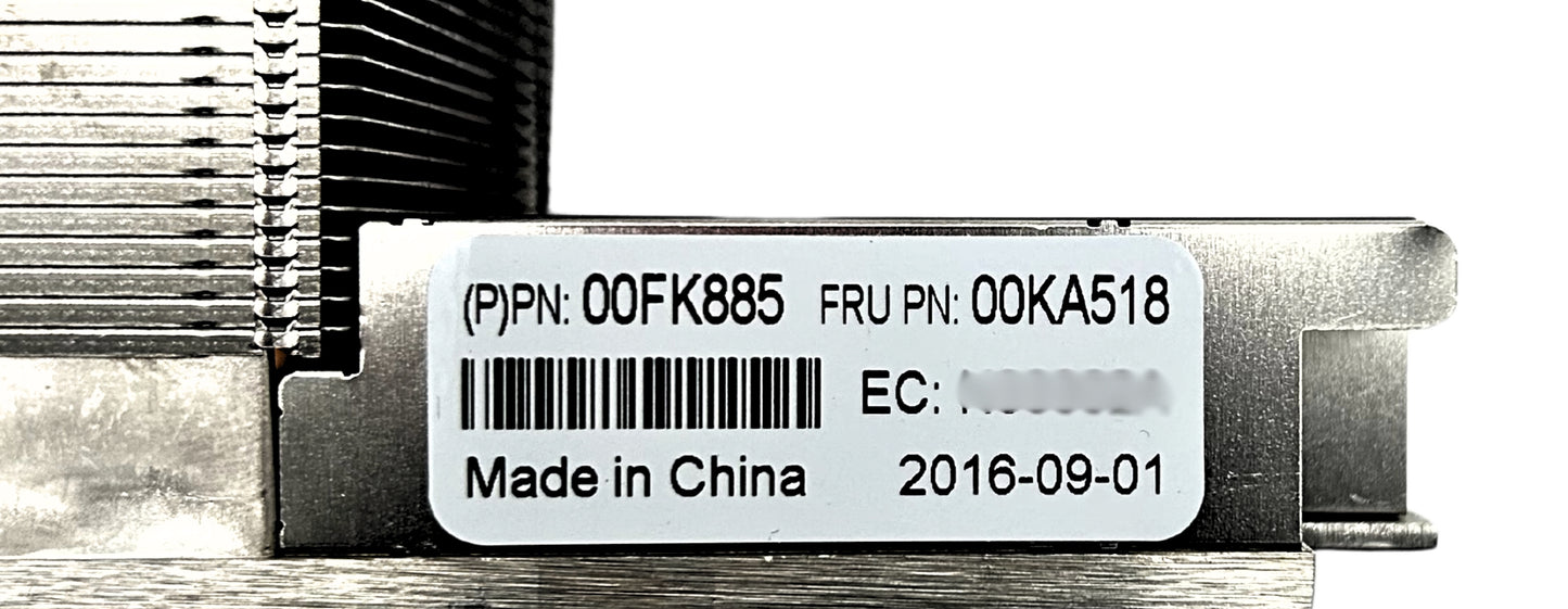 Lenovo 00KA518 HEATSINK X3650 M5 PERF. ABOVE 95W, Used