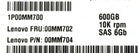 Lenovo 00MM702 600GB 10K 2.5