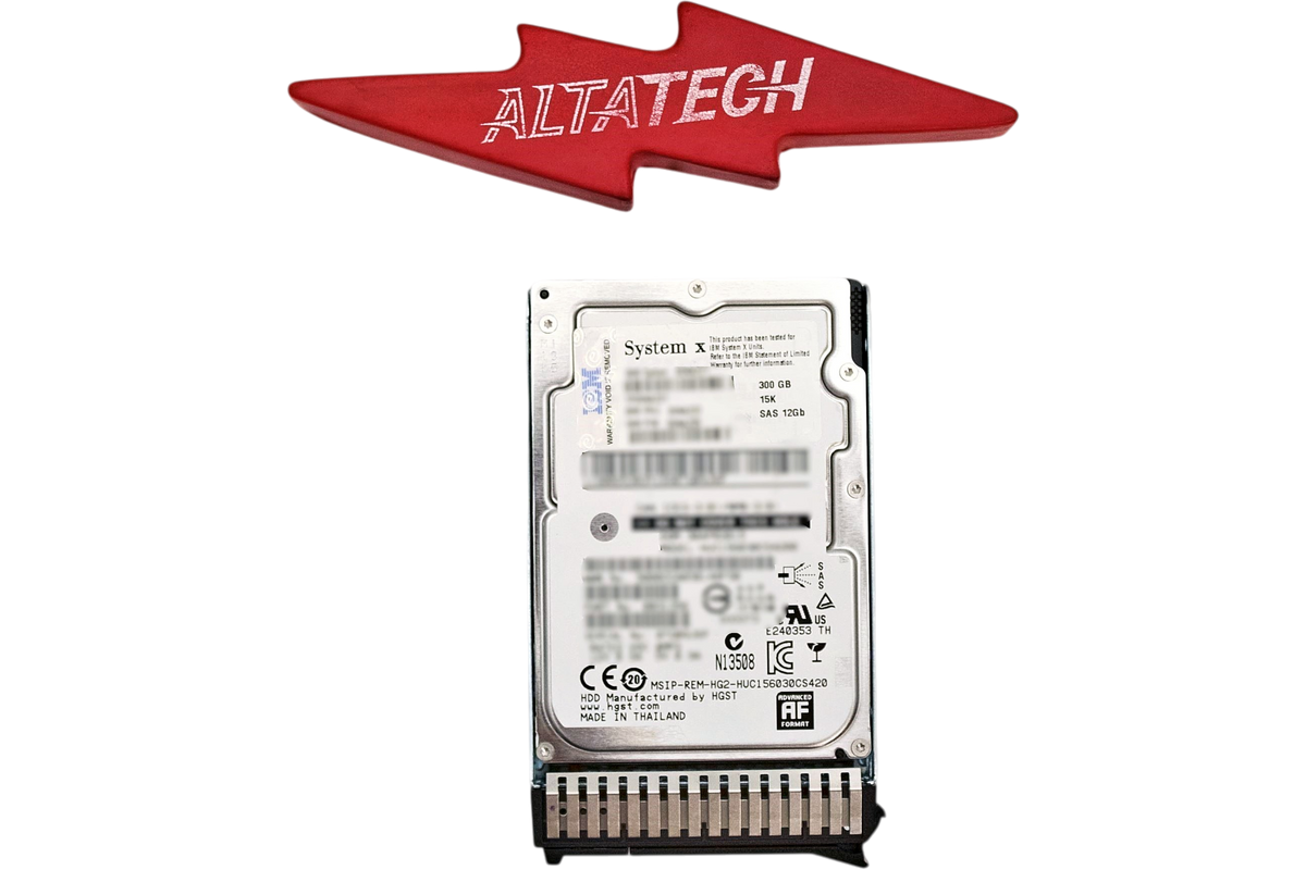 Lenovo 00NA221 300GB 15K 12GB SAS 2.5IN G3HS 512E, Used