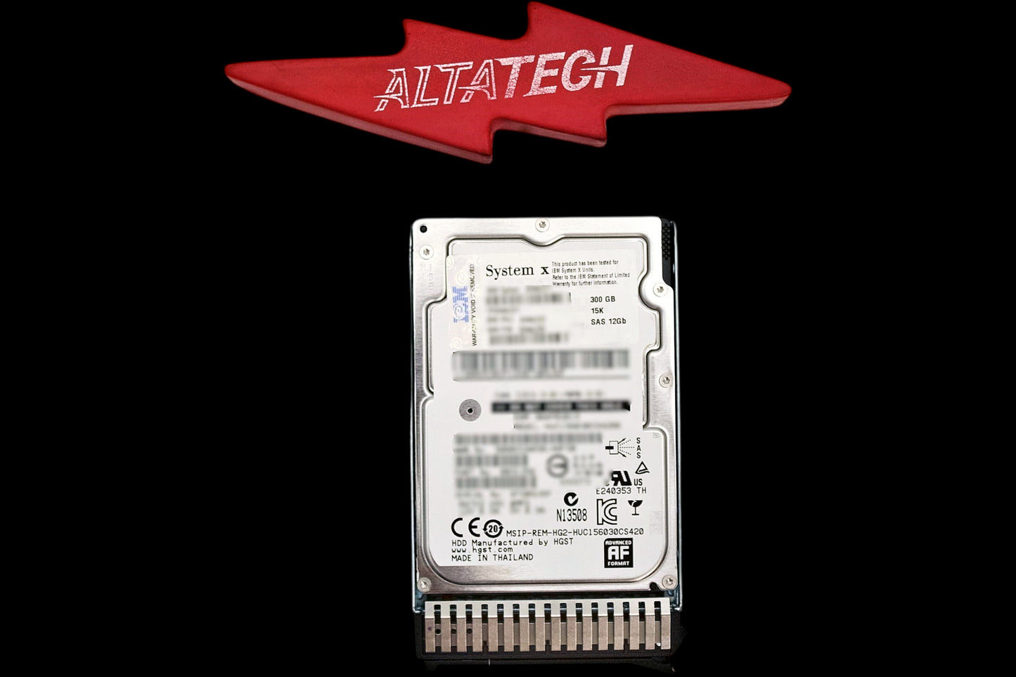 Lenovo 00NA222 300GB 15K 12GB SAS 2.5IN G3HS 512E, Used