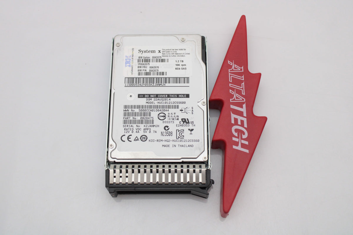 Lenovo 00WG701 1.2TB 10K SAS 2.5" Hard Drive, Used