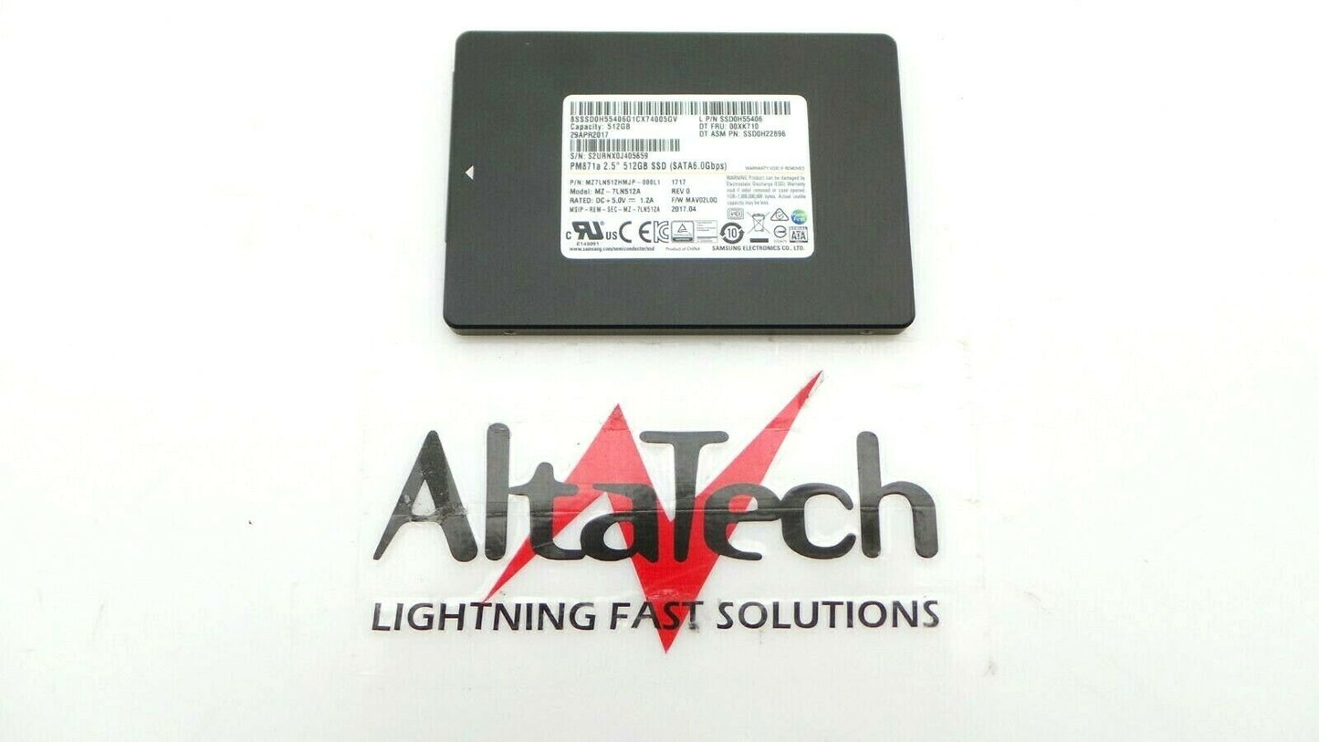 Lenovo 00XK710 512 GB SATA 2.5" Solid State Drive, Used