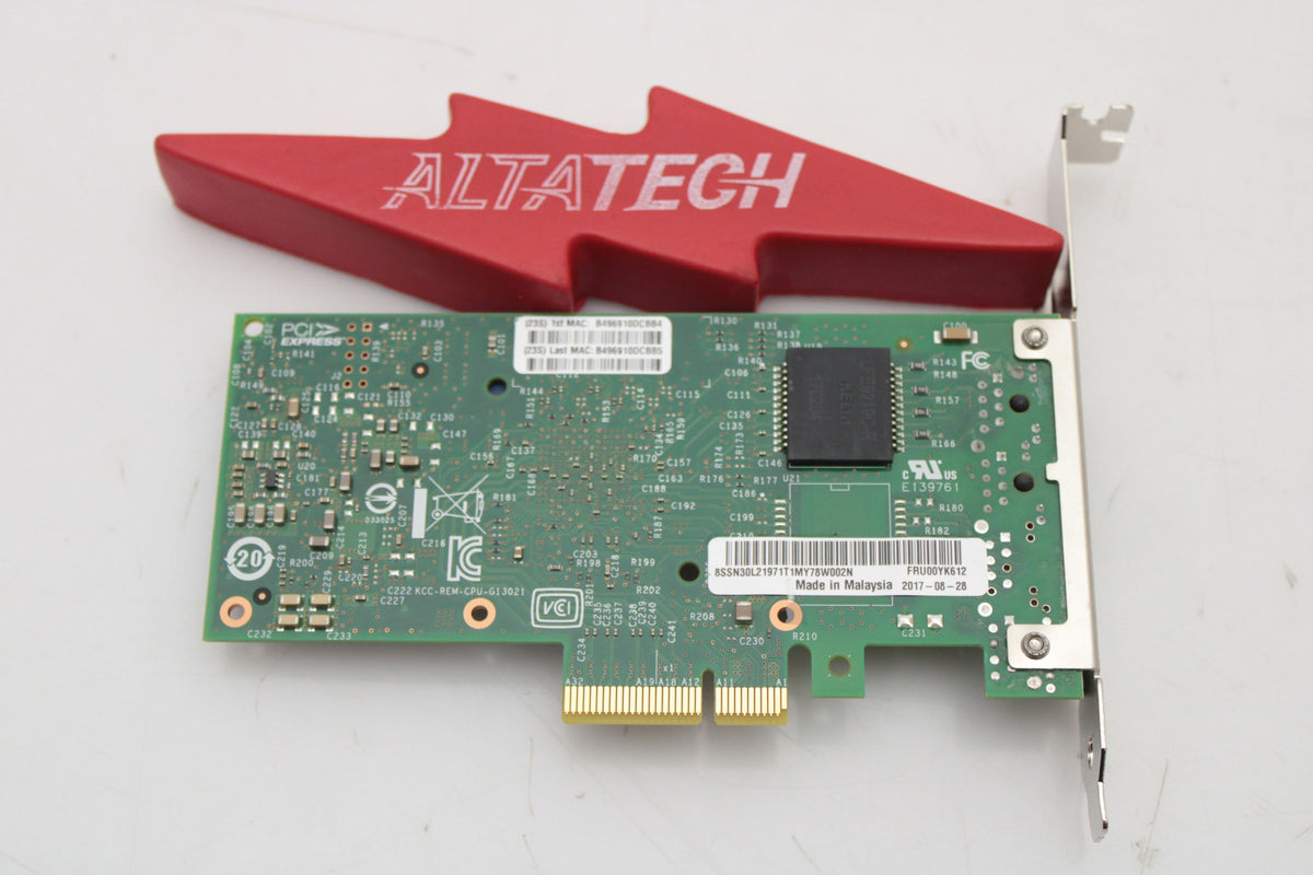 Lenovo 00YK612 I350-T2 1GB 2PORT PCIE ADAPTER, Used