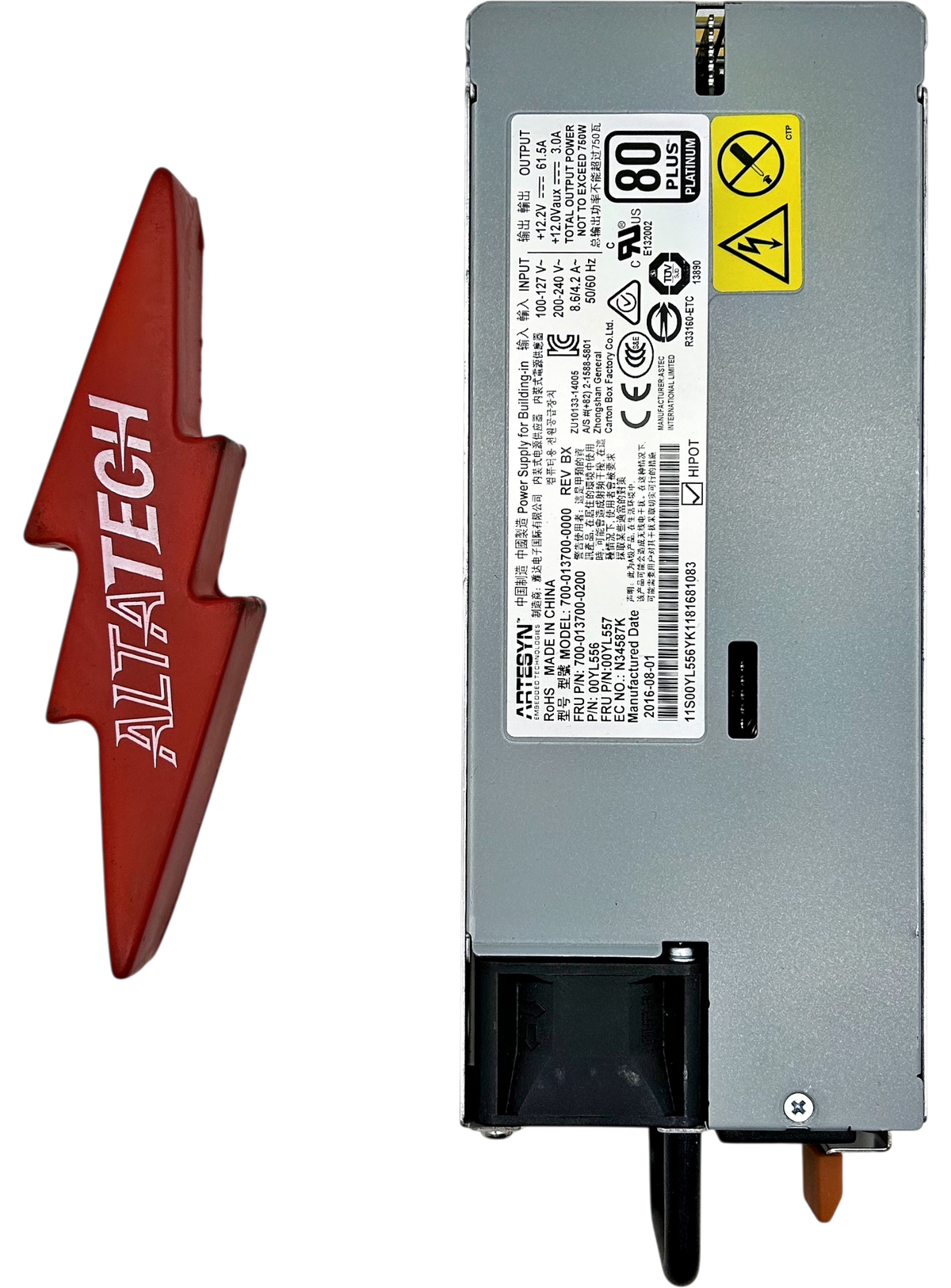 Lenovo 00YL557 750W HIGH EFFICIENCY PLATINUM PSU, Used