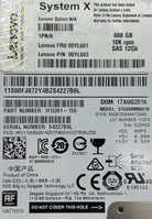 Lenovo 00YL601 600GB 10K 12G SAS 2.5